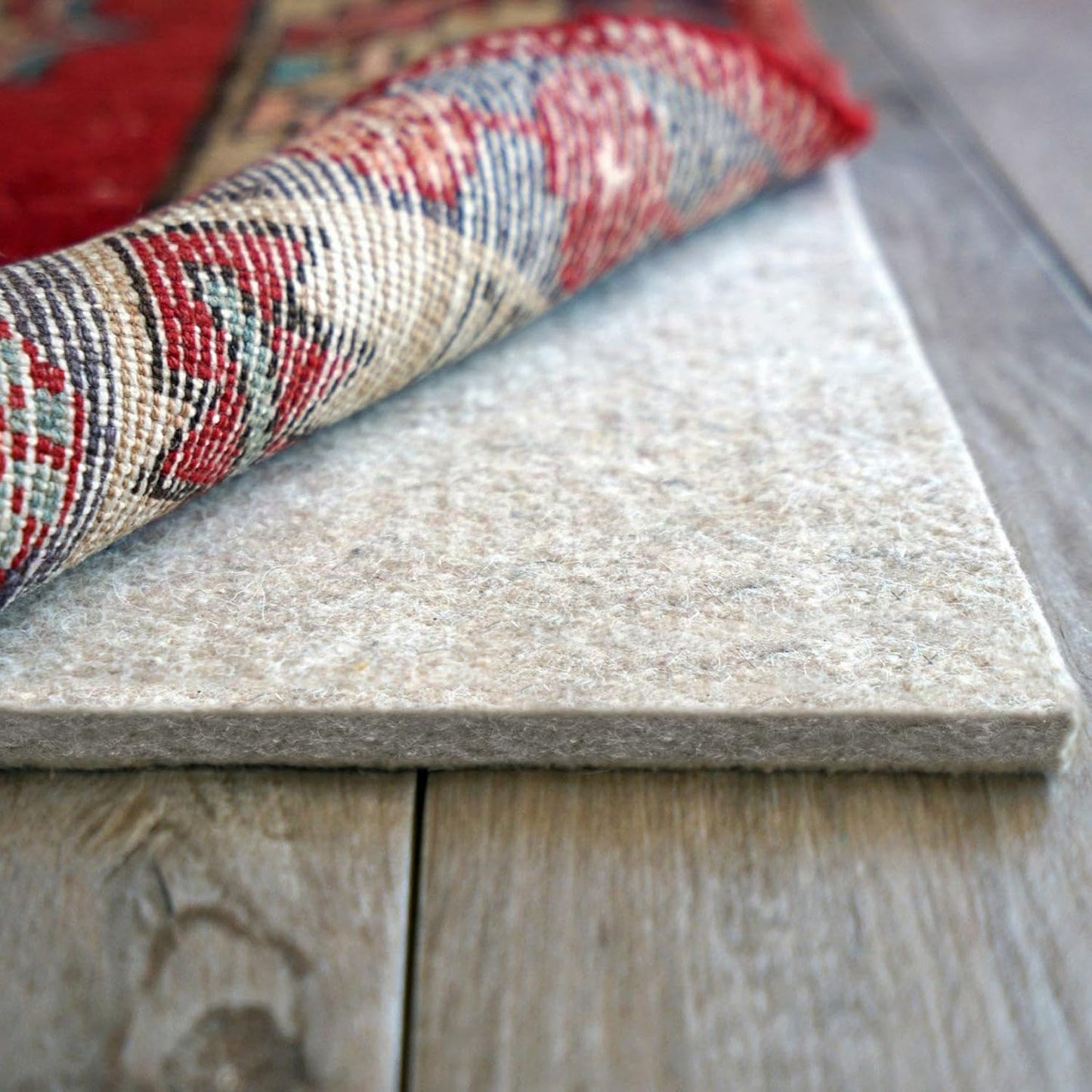 RUGPADUSA - Eco-Plush - 6'x8' - 3/8" Thick - 100% Felt - Extra Cushioned Rug Pad - Available in 3 Thicknesses, Many Custom Sizes