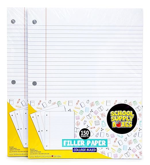 School Supply Boxes | High School Writing Pallet (112 Boxes) | Back to School Essentials Kit for Students & Teachers | Includes College-Ruled Filler Paper, College-Ruled Notebooks, 12 ct. Pens, & More