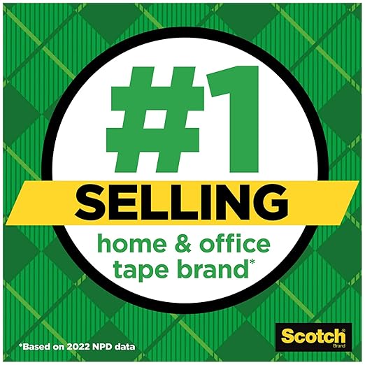 Scotch Magic Tape, Invisible, Home Office Supplies and Back to School Supplies for College and Classrooms, 1 Roll