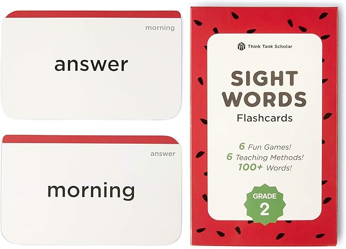 Award-Winning 2nd Grade Sight Words Flash Cards – 100+ Dolch & Fry High-Frequency Words – Build Vocabulary & Reading Fluency – Ages 6–9