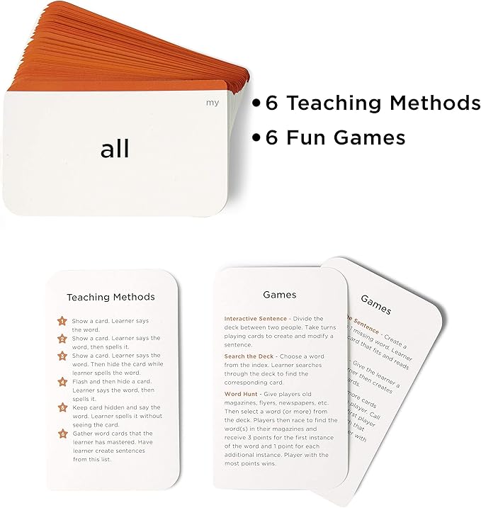 Award-Winning Pre-K Sight Words Flash Cards – 100+ Dolch & Fry High-Frequency Words – Learn to Read for Ages 3–5 – Preschool, Kindergarten, Homeschool & Classroom