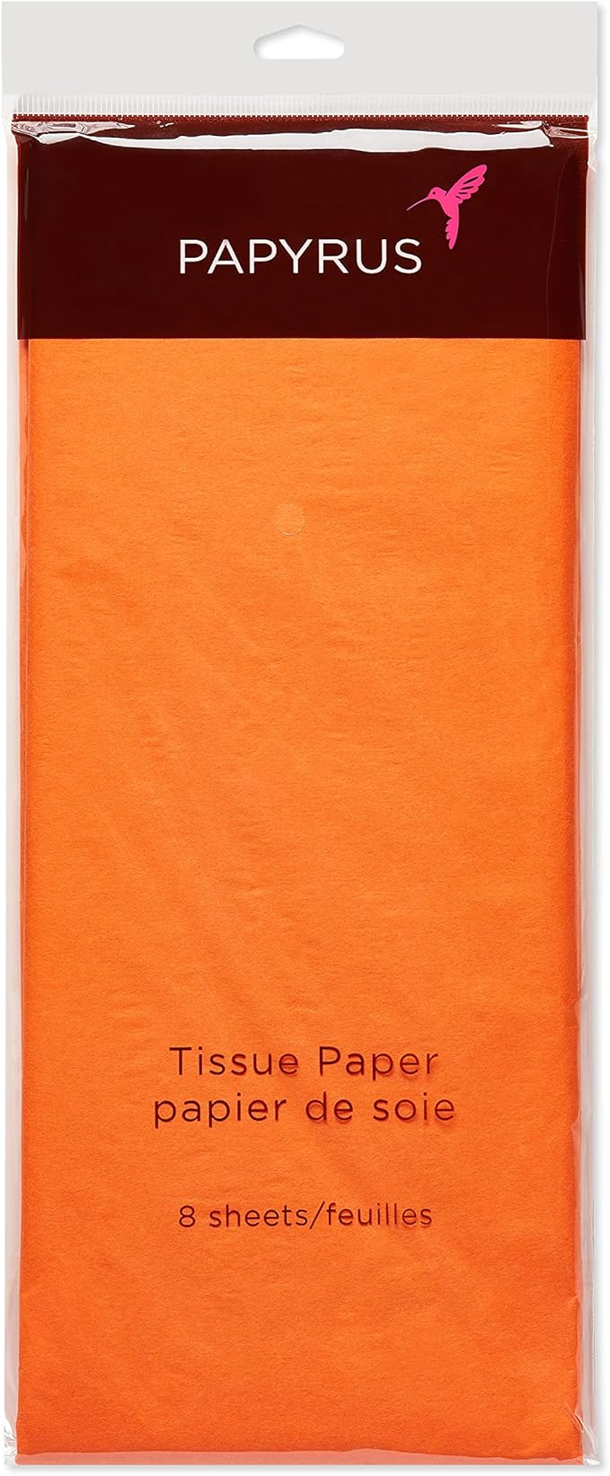 Papyrus 8 Sheet 20 in. x 26 in. Orange Tissue Paper for All Occasions