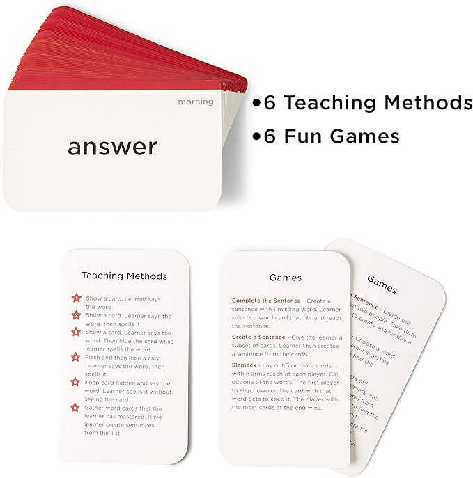 Award-Winning 2nd Grade Sight Words Flash Cards – 100+ Dolch & Fry High-Frequency Words – Build Vocabulary & Reading Fluency – Ages 6–9