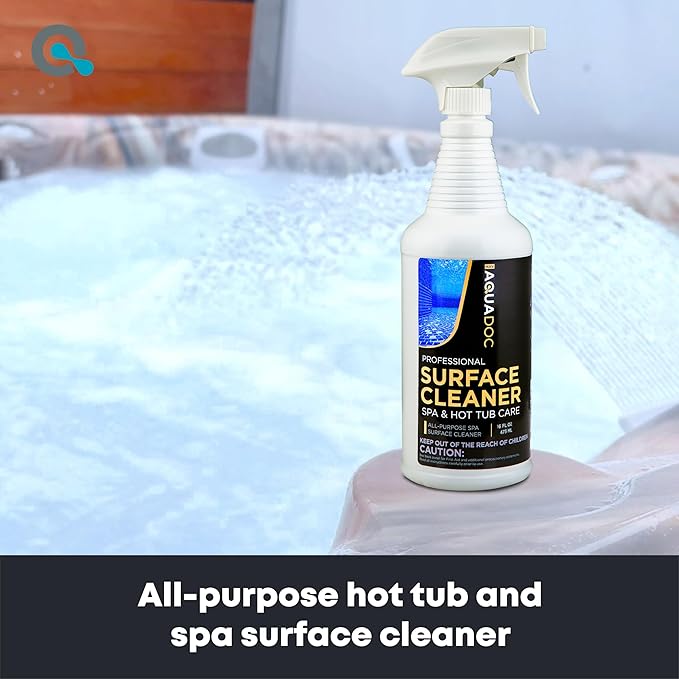 Hot Tub Cleaner Spray 16oz - Spa Surface Cleaner for Hot Tub Chemical Made in the USA - AquaDoc