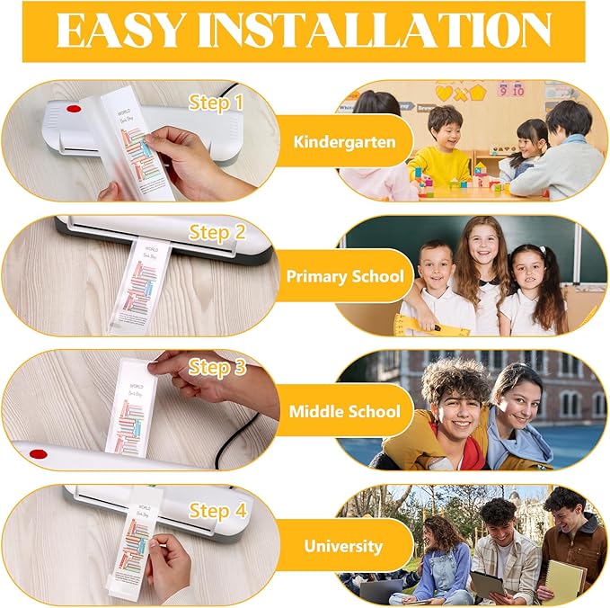 500 Pcs Bookmark Laminating Pouches 2x8inch 5 Mil Hot Laminator Sleeves DIY Bookmark Making Kit for Book Lovers(Without Laminating Machines)