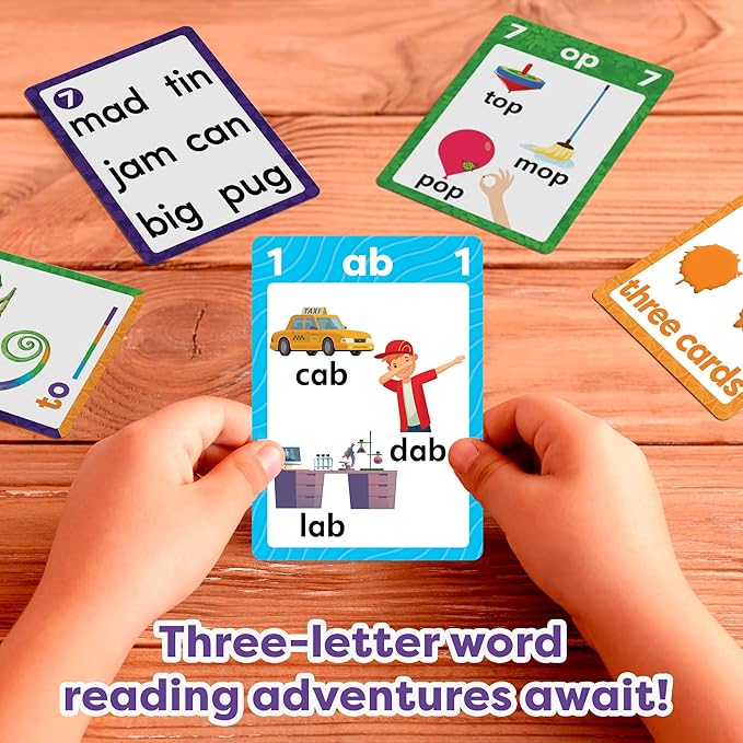 Phonics Zero: Fun CVC Word Card Game & Flashcards for Kids - Fun Reading & Phonics Learning for Kindergarten & Elementary