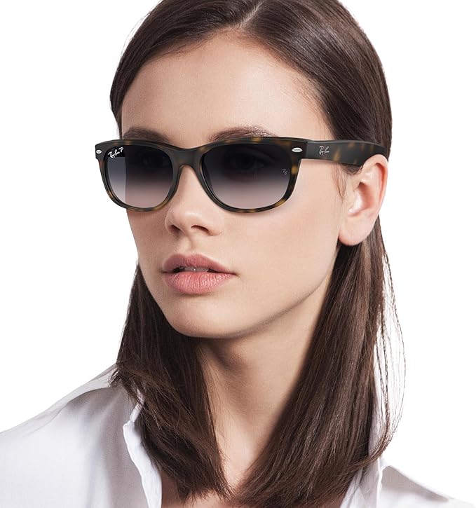 Ray-Ban RB2132 New Wayfarer Polarized Square Sunglasses