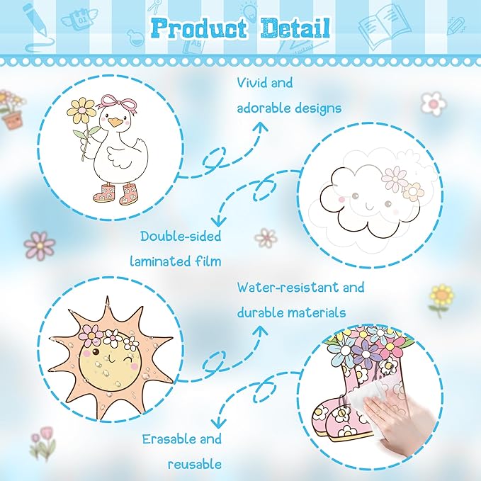 Spring Classroom Bulletin Board Set Spring Classroom Bulletin Board Set Kindness Blooming Silly Goose Sun Flowers Rainbow Cutouts Back to School Supplies for Office Sunday School Wall Door Decor