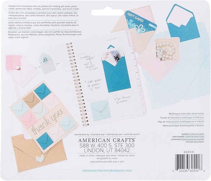 We R Memory Keepers Mini Envelope Punch Board, Scoring Tool, Corner Punch, Measuring Guide, Envelopes for Party Invitations, Graduation, Birthday Cards, Party Decorations, Office Handouts, and More
