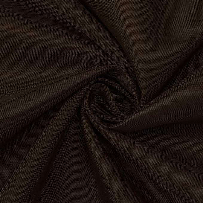 N&Y HOME Fabric Shower Curtain or Liner with Magnets - Brown Shower Curtain for Bathroom with Hotel Quality, Machine Washable - Brown, 72x72
