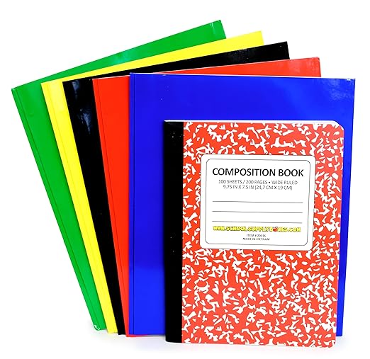 School Supply Boxes | Elementary School Case (4 Boxes) | Back to School Essentials Kit for Students & Teachers | Includes Wide-Ruled Paper Products, Crayons, Markers, Colored Pencils, & More