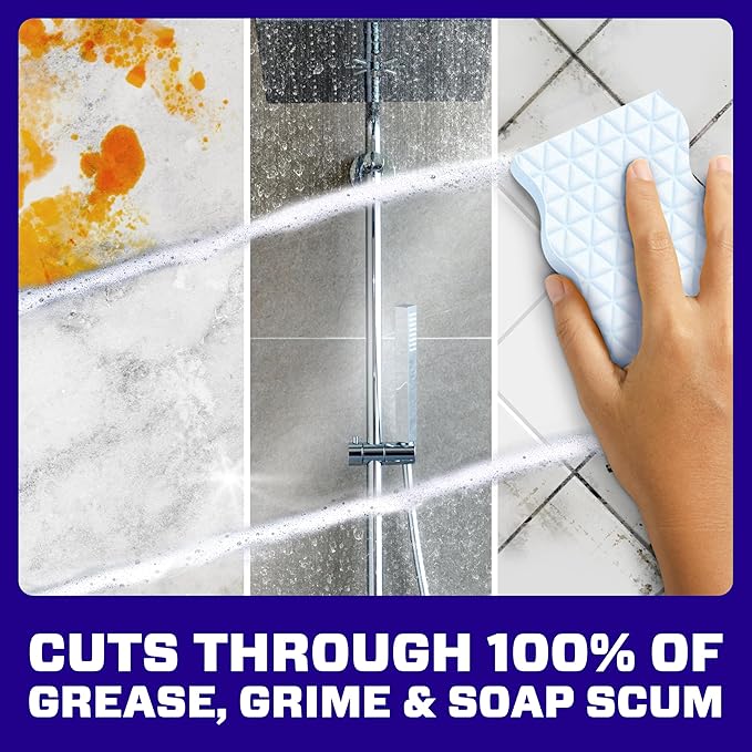 Mr. Clean Magic Eraser Foaming Sponge, All Purpose Cleaner, Dawn Cleaning Power, Wall, Sneaker, Oven Cleaner, Kitchen, Bathroom, Shower Cleaning Supplies, Scrubber, Ultra Foamy, 7ct