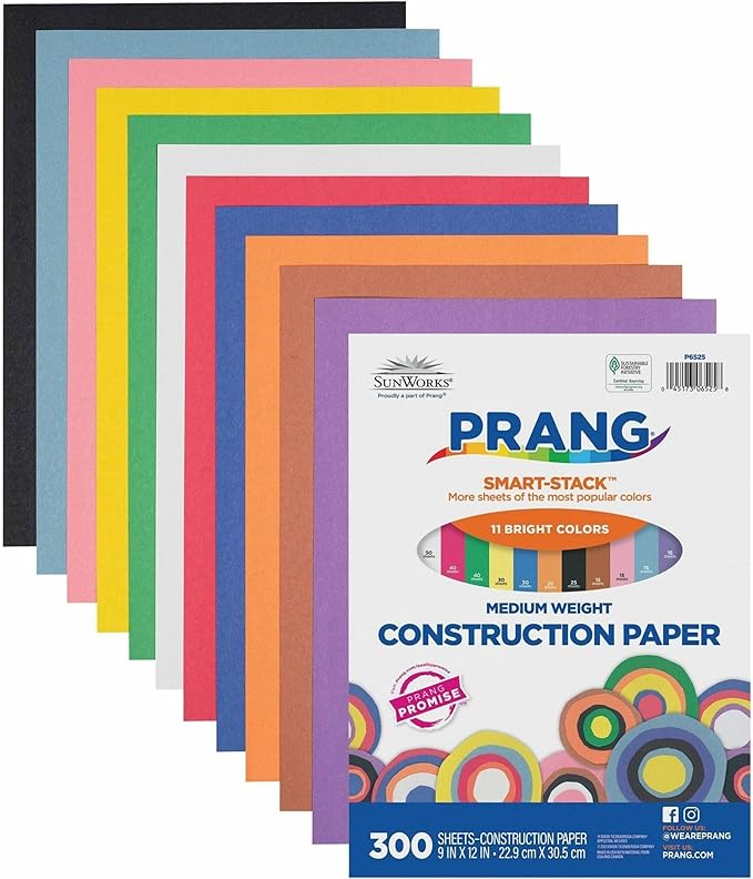 Prang/SunWorks Construction Paper Smart-Stack 9x12"