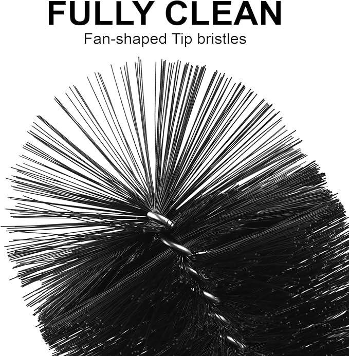 Long Bottle Brush, 15.64 in Bendable Cleaner Brushes for Cleaning Neck Beer Bottles, Wine, Baby Bottles, Water Bottles, Tumblers, Flask, Bird Feeder, Vase, Pipes and Brewing Supplies Black/1Pack