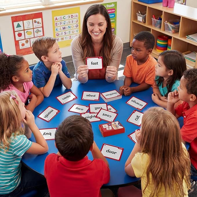 Torlam Sight Words Flash Cards for Kids 1st Grade,Learn to Read Digraphs CVC Blends Long Vowel Sounds Spelling Reading Phonics Games for 6-7 Years, Site Words Classroom Homeschool