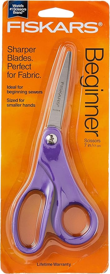 Fiskars 97047397J Beginner Sewing Scissors, 7-Inches
