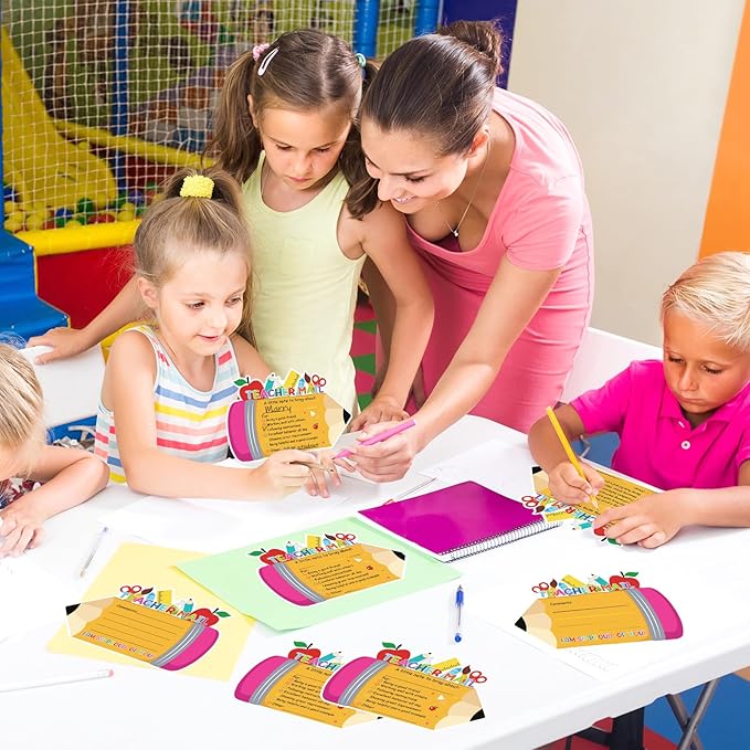 50Pcs Teacher Mail Notes to Parents, Double-Sided Happy Mail from Teacher, Brag Cards for Students Behavior Classroom Must Haves to Send Home for Preschool Kindergarten Elementary School Supplies