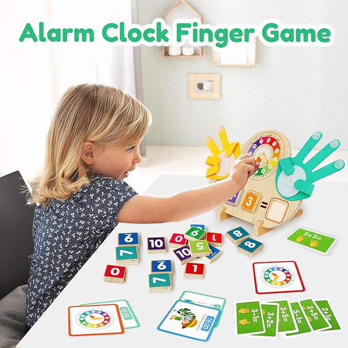Toddler Learning Toys for 3+,Montessori Preschool Educational Learning Activities Counting & Number Blocks Toys Math Games Easter Basket Stuffers Gifts for Girl Boys
