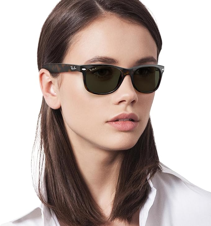 Ray-Ban RB2132 New Wayfarer Polarized Square Sunglasses