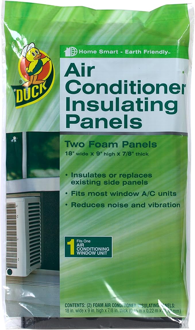 Duck Brand Air Conditioner Foam Insulating Panels, 18-Inch x 9-Inch x 7/8-Inch Each, 1286294