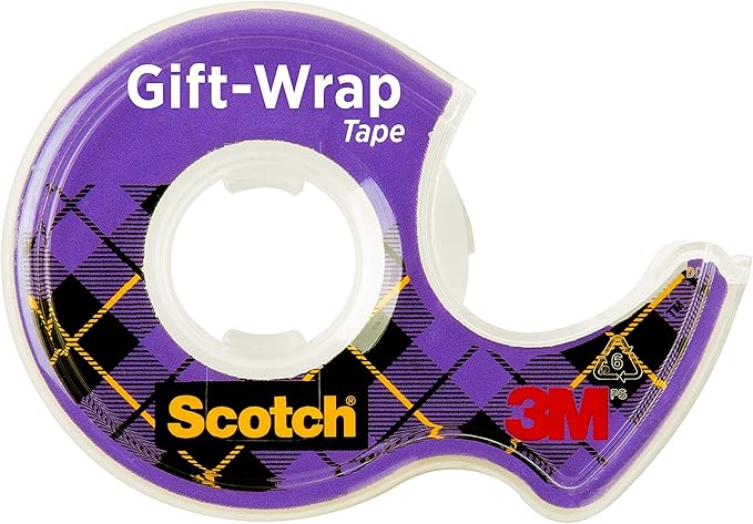 Scotch Gift Wrap Tape, Invisible, 0.75 in. x 650 in., 1 Tape Rolls With Dispensers