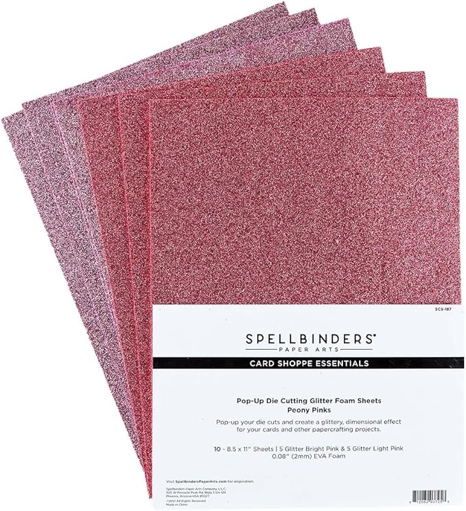 Foam Sheets 10/PKG PEONYPINKS