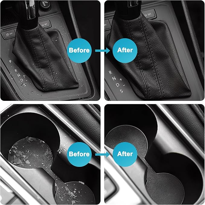 FiveJoy 4Pack Car Cleaning Gel, Car Putty for Cleaning for Interior, Reusable & Durable Detailing Tools, Dust Cleaner Gel for Keyboard Vent Cleaner Pink Slime Goop (640g/22.4oz)