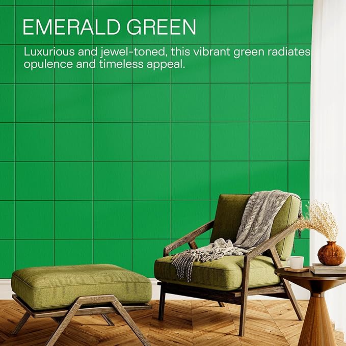 MaxGear Large Cork Board for Wall 36" x 24", Emerald Green Bulletin Board, 6 Pack Felt Wall Tiles with Pushpins, Cork Boards for Office Push Pin Board Tack Board Felt Board