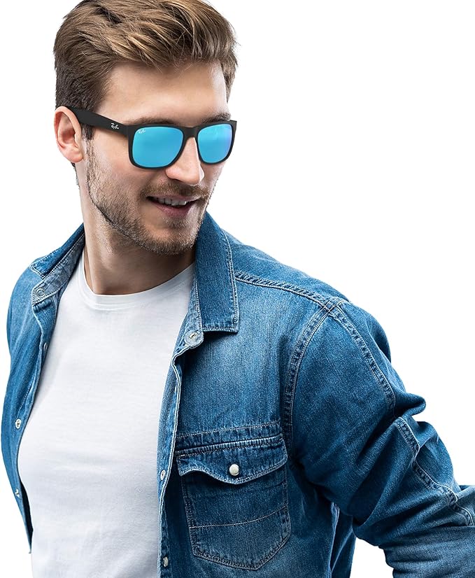 Ray-Ban RB4165 Justin Rectangular Sunglasses
