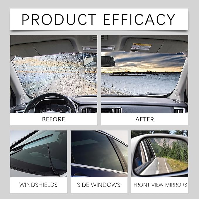 Automotive Oil Film Cleaning Brush for Car Windows, Glass Cleaning Board, Car Windshield Cleaner, Suitable for Windshield Glass Oil Film Remover (1, Red-black) (1, Red)