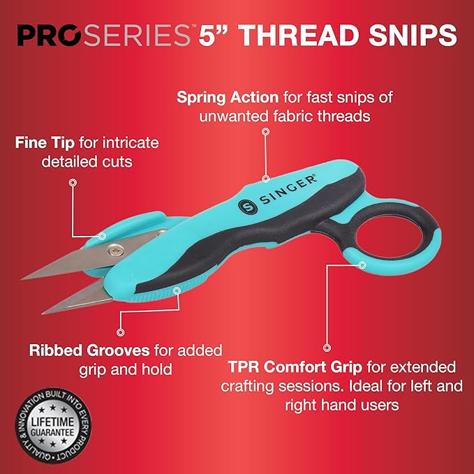 SINGER 00564 ProSeries Thread Snips, 5-Inch, 5"