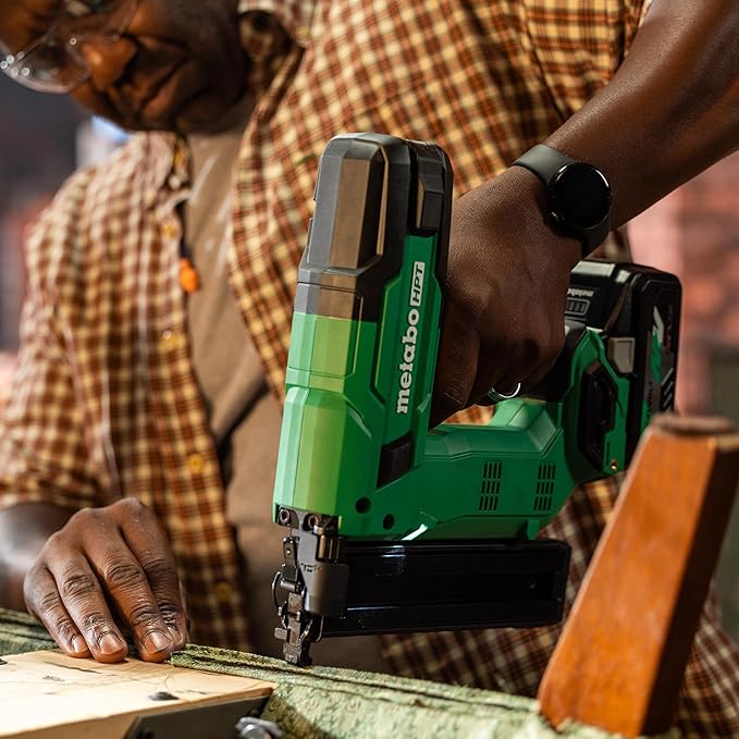 Metabo HPT 18V MultiVolt Cordless Narrow Crown Stapler Kit, 18 Gauge 1-1/2" Stapler with Power Tool 2.0Ah Lithium Ion Battery, Drives 1/2" to 1-1/2" Staples, 5-Year Warranty, N1804DB