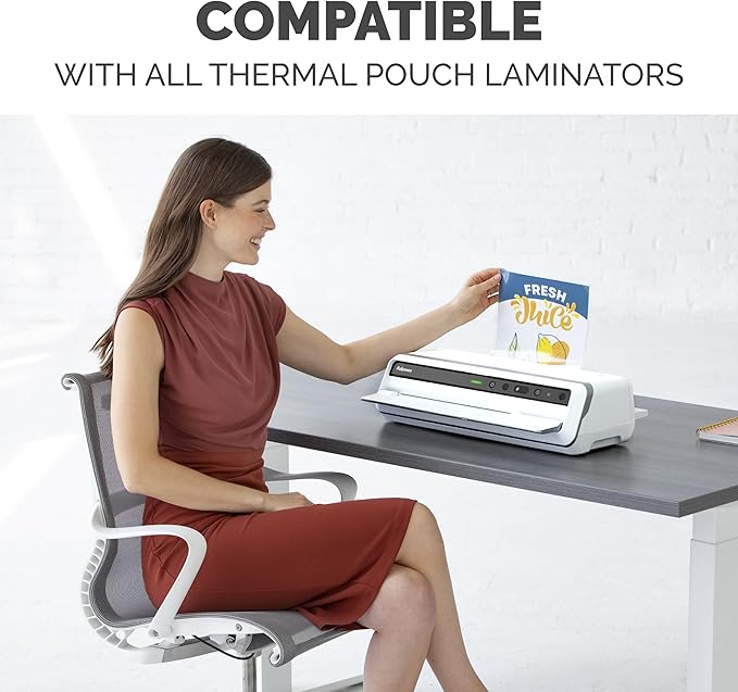 Fellowes Thermal Laminating Pouches, ImageLast, Jam Free, Letter Size, 5 Mil, 50 Pack (5204002)