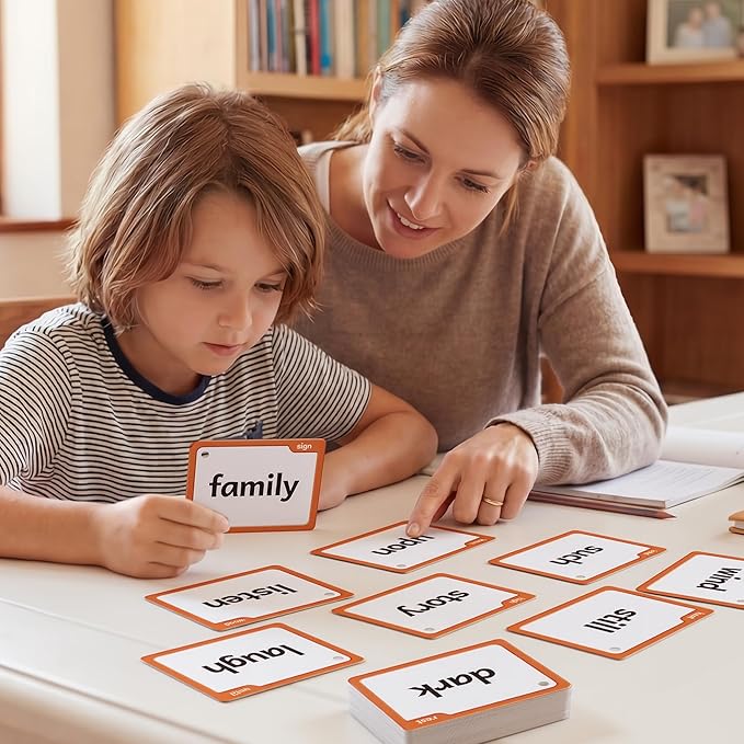 Torlam Sight Words Flash Cards for Kids 2nd Grade,Learn to Read Digraphs CVC Blends Long Vowel Sounds Spelling Reading Phonics Games for 7-8 Years, Site Words Classroom Homeschool