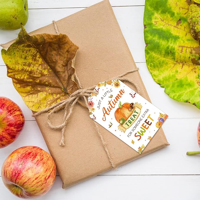 Autumn Treat for Someone Sweet Gift Tag, Fall Treat Bag Tags, Appreciation Gift Tag for Teacher, Staff, Neighbor, Friends, Co-Worker