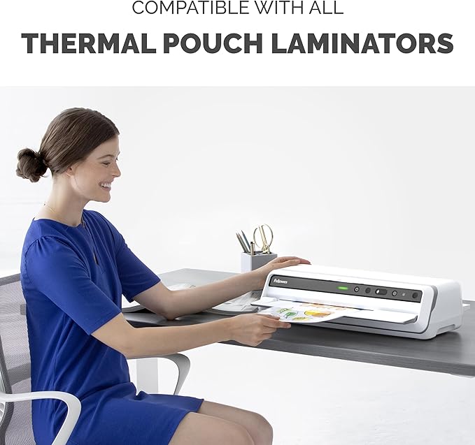 Fellowes, Hot Laminating Pouches, 3 Mil, Legal Size, 100 per Pack (52455)