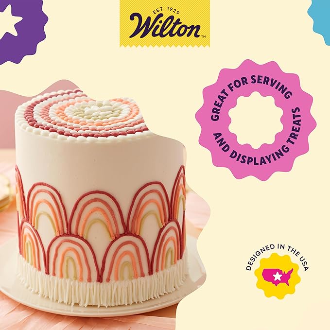Wilton 10 Inch Round Cake Boards, Fits 8in, 9in Cakes, 12 Count