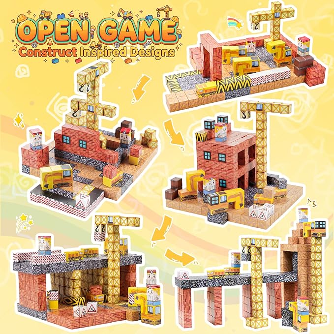 Magnetic Building Blocks for Kids, Magnetic Tiles Build Cubes Game, 100PCS STEM Educational Magnet Toys, Ideal Gift for Toddlers Boys Girls Grandkids Christmas Birthday