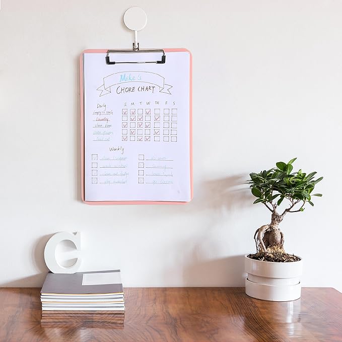 Mr. Pen- Plastic Clipboard, 12.5" x 9", 2 Pack, Clipboard Plastic, Low-Profile Metal Clip with Retractable Hanging Hole