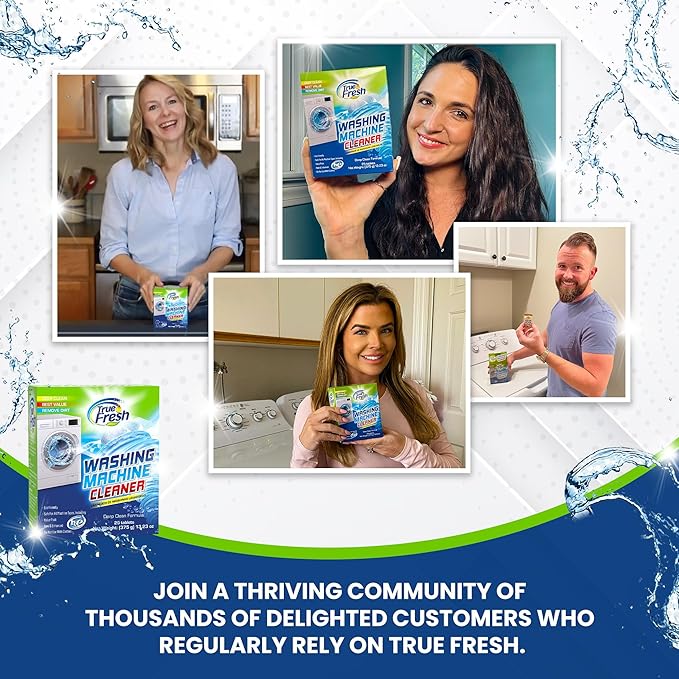 Washing Machine & Dishwasher Cleaner Tablets - 48-Pack Bundle Compatible with Front Loader Top Loader & He Machines and all Dishwashers Removes Buildup Lime Scales and residues - Septic Safe