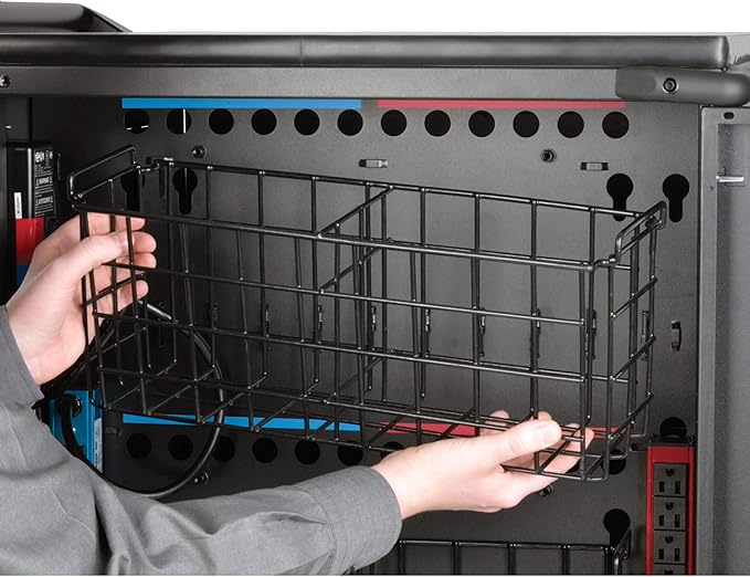Tripp Lite 48-Port AC Mobile Charging Cart Storage Station for Chromebooks, iPads, Laptops, Tablets, Black (CSC48AC)