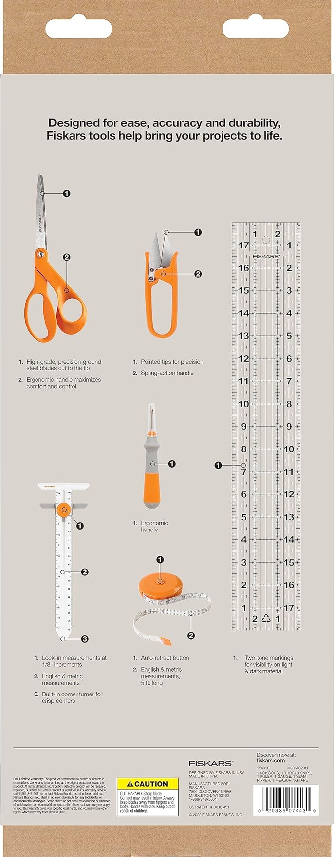 Fiskars Sewing Essentials Set (6 Pieces)