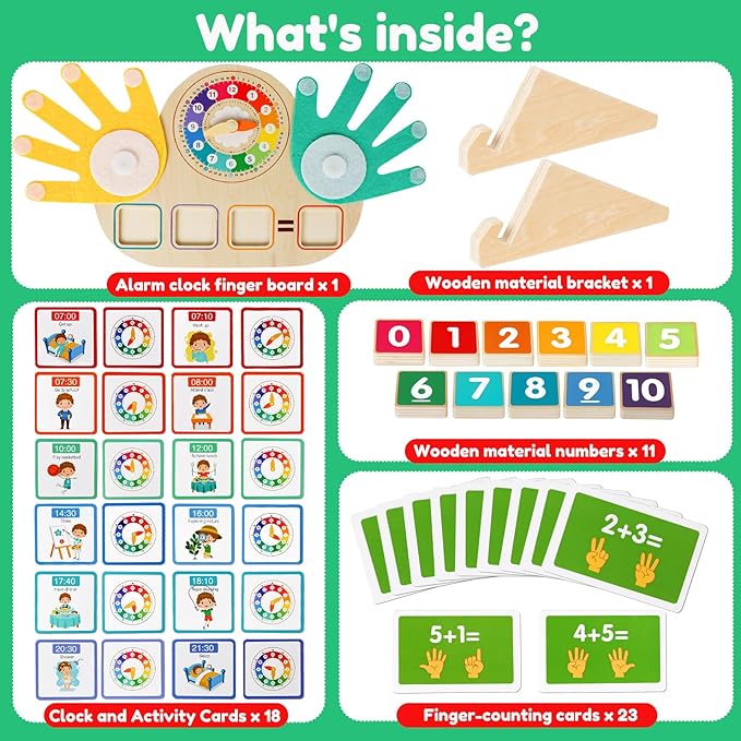 Toddler Learning Toys for 3+,Montessori Preschool Educational Learning Activities Counting & Number Blocks Toys Math Games Easter Basket Stuffers Gifts for Girl Boys