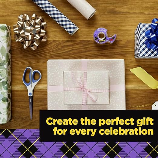 Scotch Gift Wrap Tape, Invisible, 0.75 in. x 650 in., 6 Dispensers/Pack