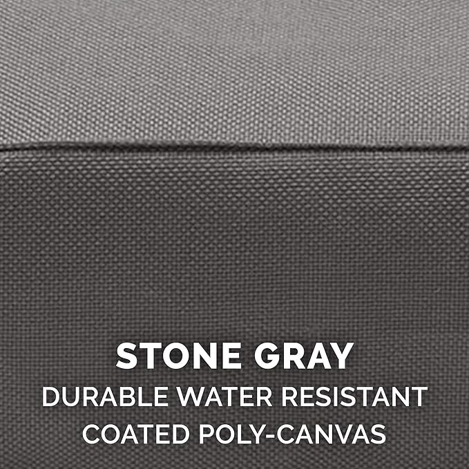 Furhaven Replacement Dog Bed Cover Water-Resistant Indoor/Outdoor Logo Print Oxford Polycanvas Mattress, Washable - Stone Gray, Jumbo Plus (XX-Large)