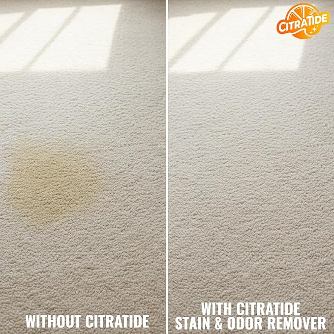Pet Stain & Odor Remover Spray – Citrus Powered, Non-Toxic, Safe for Pets & Kids, Multi-Surface Cleaner for Carpet, Upholstery, Hardwood & More – USA Made Odor Eliminator