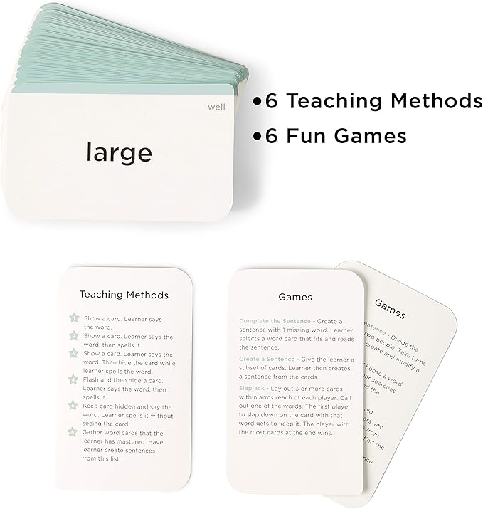 Award-Winning Kindergarten Sight Words Flash Cards – 100+ Dolch & Fry High-Frequency Words – Fun Learning for Ages 4–7 – Preschool, Homeschool & Classroom
