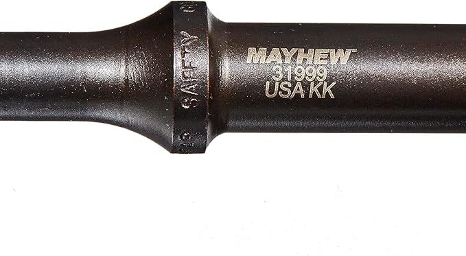 Mayhew Tools 31999 Pneumatic Taper Punch, .498 Shank 3/16" x 7-1/2", Black Oxide Finish