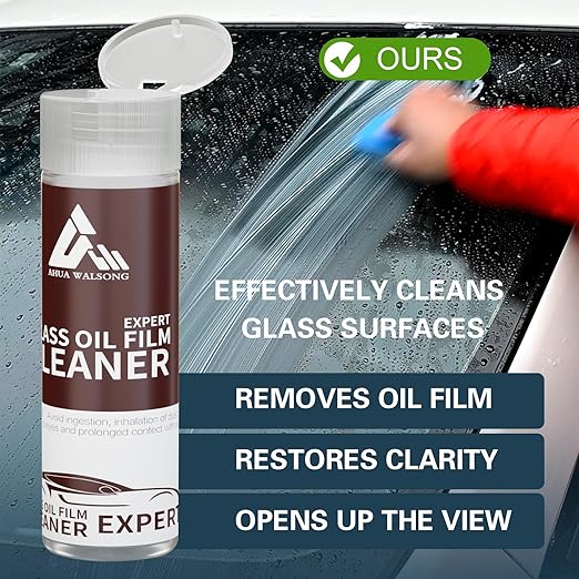 Glass Polish 50ml Cerium Oxide Glass Polishing Solution for Removing Oil Film, Water Spots, Eddies, Glass Water Stains, Wiper Marks on The Glass Surface, Restoring clearity