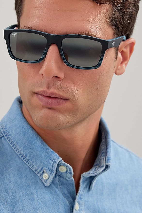 Maui Jim Polarized Men's and Women's The Flats Rectangular Sunglasses
